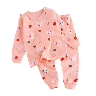 Haine pentru copii Seturi pentru copii Imbracaminte pentru copii baieti fete bumbac desene animate imbracaminte toamna iarna pantaloni lenjerie de dormit lenjerie intima 2buc