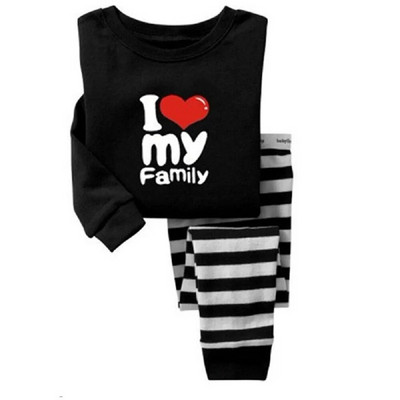 Haine Buburuza Fata Costume Broderie Bumbac Fete Pijamale Imprimate Copii Lenjerie de noapte Pijamale Desene Animate Tricou + Pantalon Set 2BUC
