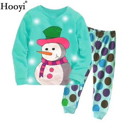 Haine Buburuza Fata Costume Broderie Bumbac Fete Pijamale Imprimate Copii Lenjerie de noapte Pijamale Desene Animate Tricou + Pantalon Set 2BUC