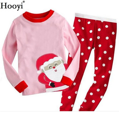 Haine Buburuza Fata Costume Broderie Bumbac Fete Pijamale Imprimate Copii Lenjerie de noapte Pijamale Desene Animate Tricou + Pantalon Set 2BUC