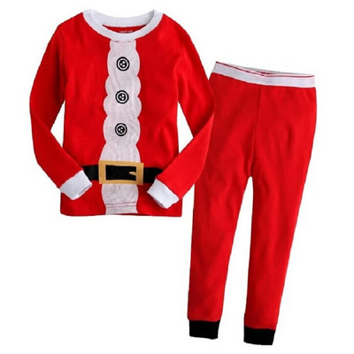 Haine Buburuza Fata Costume Broderie Bumbac Fete Pijamale Imprimate Copii Lenjerie de noapte Pijamale Desene Animate Tricou + Pantalon Set 2BUC