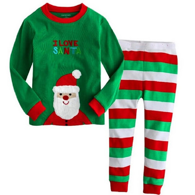 Haine Buburuza Fata Costume Broderie Bumbac Fete Pijamale Imprimate Copii Lenjerie de noapte Pijamale Desene Animate Tricou + Pantalon Set 2BUC