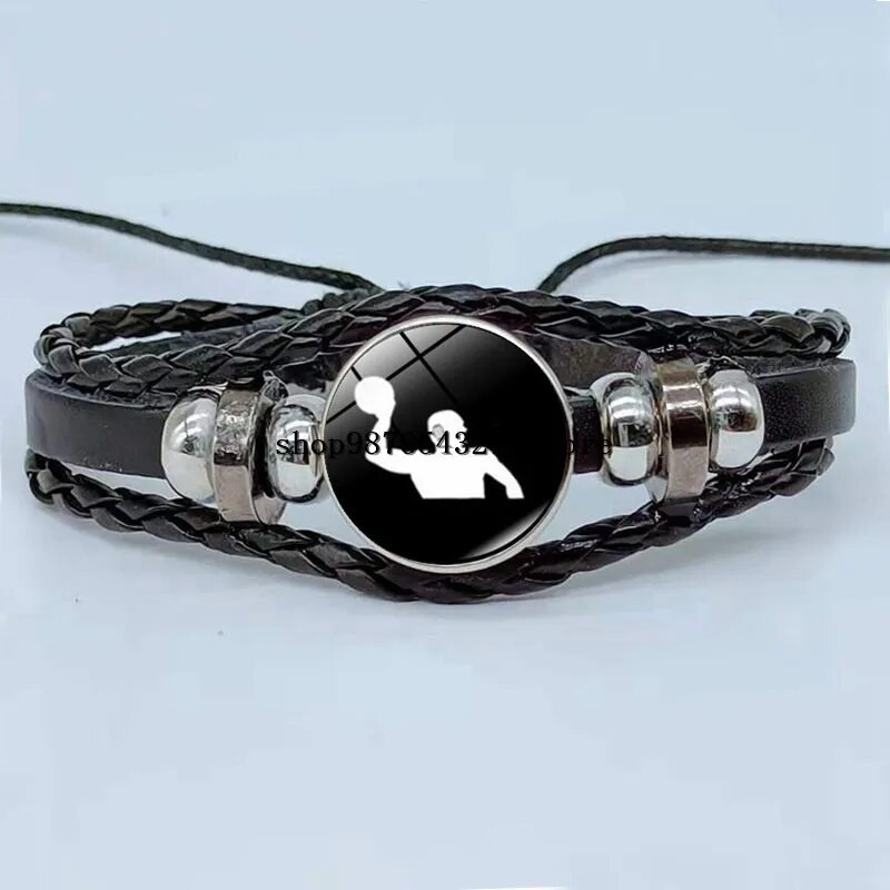 Elegantne jäähoki käevõru retro stiilis hokimängija siluett käevõru klaasist kabošonist spordiehted meeste kingitus