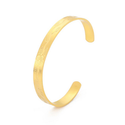 VASSAGO 2023 Brățară nouă, simplă, netedă, foarte fină, cu deschidere reglabilă din oțel inoxidabil, potrivită pentru cadouri de bijuterii pentru femei