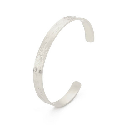 VASSAGO 2023 Brățară nouă, simplă, netedă, foarte fină, cu deschidere reglabilă din oțel inoxidabil, potrivită pentru cadouri de bijuterii pentru femei