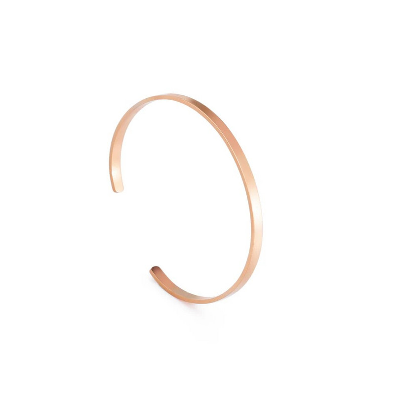 VASSAGO 2023 Brățară nouă, simplă, netedă, foarte fină, cu deschidere reglabilă din oțel inoxidabil, potrivită pentru cadouri de bijuterii pentru femei