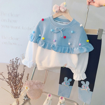 2 buc/set haine pentru fetiță, băieți, desene animate cu glugă, urs, haină cu glugă + tricou + pantaloni, costum sport pentru copii, haine pentru copii, trening