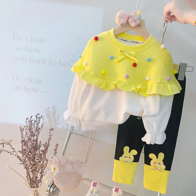 2 buc/set haine pentru fetiță, băieți, desene animate cu glugă, urs, haină cu glugă + tricou + pantaloni, costum sport pentru copii, haine pentru copii, trening