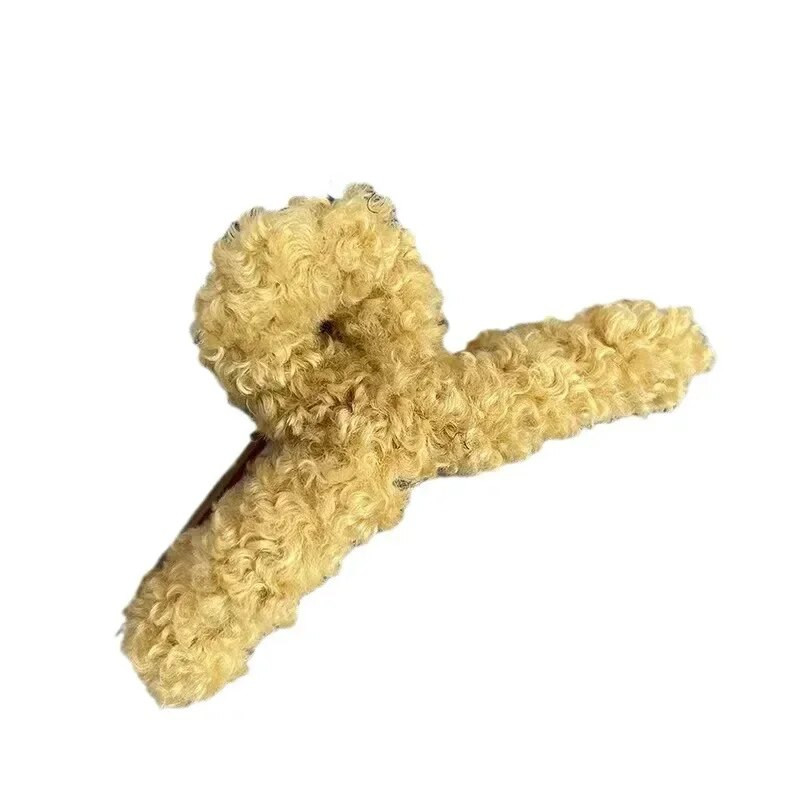 Naiste plüüsist juukseküüned Talvised kunstkarusnahast juukseklambrid Elegantsed akrüüljuuksenõelad Tüdrukutele juukseaksessuaarid Karvased peakatted Klambrid küünis