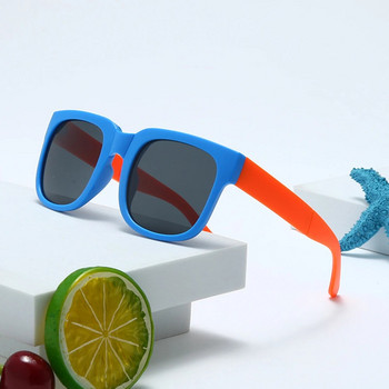 Цветни сгъваеми слънчеви очила на открито Детски слънчеви очила Момчета Момичета Марка Дизайн Квадратни очила Детски очила Защита Uv400