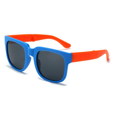 Ochelari de soare plianți colorați în aer liber Ochelari de soare pentru copii, băieți, fete, design de marcă, ochelari pătrați, protecție pentru ochelari pentru copii Uv400