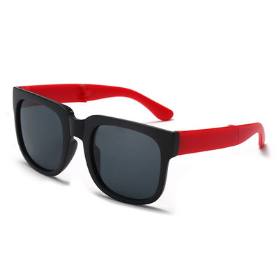 Ochelari de soare plianți colorați în aer liber Ochelari de soare pentru copii, băieți, fete, design de marcă, ochelari pătrați, protecție pentru ochelari pentru copii Uv400