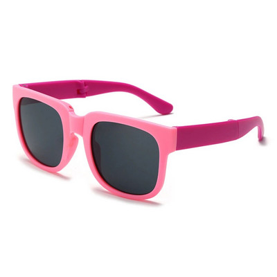 Ochelari de soare plianți colorați în aer liber Ochelari de soare pentru copii, băieți, fete, design de marcă, ochelari pătrați, protecție pentru ochelari pentru copii Uv400