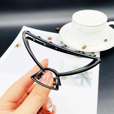 Απλό μαύρο Claw Crab Elegant Girls, γυναικεία κόμμωση με μεταλλικό κλιπ που αρπάζει, αλογοουρά Κλιπ για τα μαλλιά Κοσμήματα στολίδι αξεσουάρ