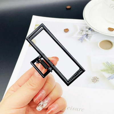 Απλό μαύρο Claw Crab Elegant Girls, γυναικεία κόμμωση με μεταλλικό κλιπ που αρπάζει, αλογοουρά Κλιπ για τα μαλλιά Κοσμήματα στολίδι αξεσουάρ