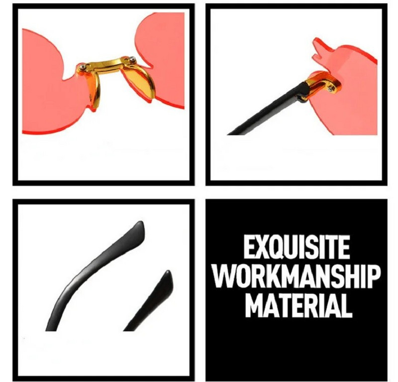 Divat Gyermek napszemüveg keret nélküli rajzfilm kacsa alakú napernyő ultraibolya sugárzás elleni szemüveg party dekoratív szemüveg gyermek gyerekeknek