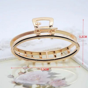 1 buc. gheare de păr geometrică, simplă și sălbatică, pentru femei, fete, cleme de păr, cleme de păr, din metal, accesorii pentru gheare, 1 buc.