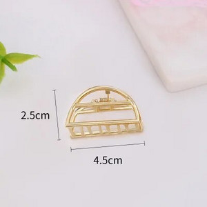 1 buc. gheare de păr geometrică, simplă și sălbatică, pentru femei, fete, cleme de păr, cleme de păr, din metal, accesorii pentru gheare, 1 buc.