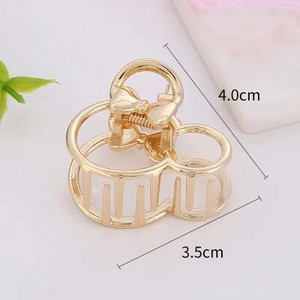 1 buc. gheare de păr geometrică, simplă și sălbatică, pentru femei, fete, cleme de păr, cleme de păr, din metal, accesorii pentru gheare, 1 buc.