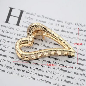 1 buc. gheare de păr geometrică, simplă și sălbatică, pentru femei, fete, cleme de păr, cleme de păr, din metal, accesorii pentru gheare, 1 buc.