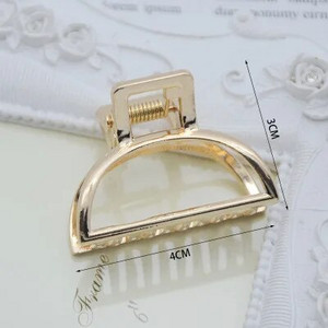 1 buc. gheare de păr geometrică, simplă și sălbatică, pentru femei, fete, cleme de păr, cleme de păr, din metal, accesorii pentru gheare, 1 buc.