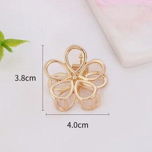 1 buc. gheare de păr geometrică, simplă și sălbatică, pentru femei, fete, cleme de păr, cleme de păr, din metal, accesorii pentru gheare, 1 buc.