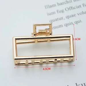 1 buc. gheare de păr geometrică, simplă și sălbatică, pentru femei, fete, cleme de păr, cleme de păr, din metal, accesorii pentru gheare, 1 buc.