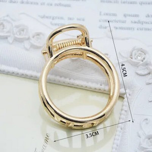 1 buc. gheare de păr geometrică, simplă și sălbatică, pentru femei, fete, cleme de păr, cleme de păr, din metal, accesorii pentru gheare, 1 buc.