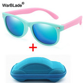 WarBlade New Polarized Kids Napszemüvegek Gyermek Napszemüvegek Szilikon Biztonsági Fiúk Lányok Szemüvegek Babaajándék UV400-as szemüveg dobozzal