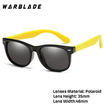 WarBlade New Polarized Kids Napszemüvegek Gyermek Napszemüvegek Szilikon Biztonsági Fiúk Lányok Szemüvegek Babaajándék UV400-as szemüveg dobozzal