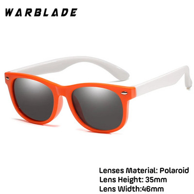 WarBlade New Polarized Kids Napszemüvegek Gyermek Napszemüvegek Szilikon Biztonsági Fiúk Lányok Szemüvegek Babaajándék UV400-as szemüveg dobozzal
