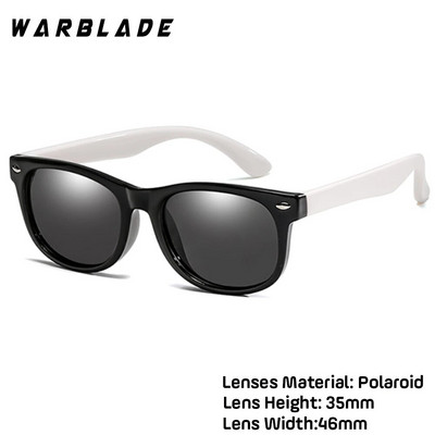 WarBlade New Polarized Kids Napszemüvegek Gyermek Napszemüvegek Szilikon Biztonsági Fiúk Lányok Szemüvegek Babaajándék UV400-as szemüveg dobozzal