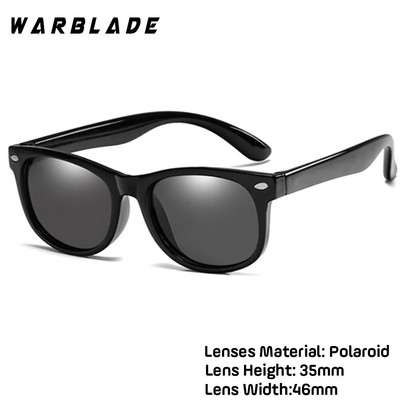 WarBlade New Polarized Kids Napszemüvegek Gyermek Napszemüvegek Szilikon Biztonsági Fiúk Lányok Szemüvegek Babaajándék UV400-as szemüveg dobozzal