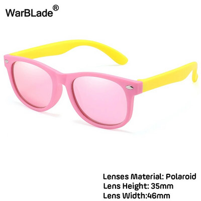 WarBlade New Polarized Kids Napszemüvegek Gyermek Napszemüvegek Szilikon Biztonsági Fiúk Lányok Szemüvegek Babaajándék UV400-as szemüveg dobozzal
