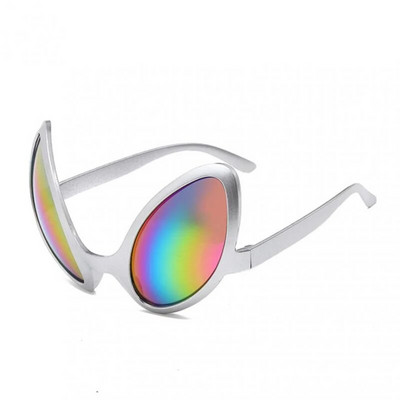 Noi ochelari de extraterestru Ochelari de soare amuzanți pentru petrecere de vacanță Halloween Adulți Accesorii pentru petreceri pentru copii Lentile curcubeu ET Ochelari de soare Nuanțe