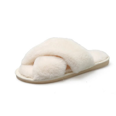 Papuci de casă de iarnă femei blană artificială la modă pantofi caldi pentru femei papuci pentru femei papuci de casă cu blană negru roz confortabil