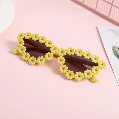Ochelari de soare pentru copii la modă nouă 2024 Ochelari de vedere pentru copii, retro, de culoare solidă, rezistenți la ultraviolete, rotunzi