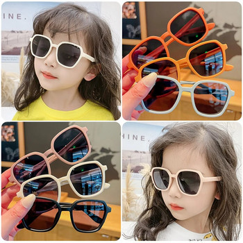Детски слънчеви очила Момичета Момчета Слънчеви очила Модерни готини момичета Бебешка мода Силиконови очила Слънцезащитна защита UV400 2022