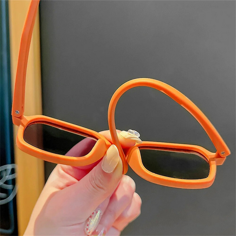 Vaikiški akiniai nuo saulės mergaičių berniukų akiniai nuo saulės Madingi šaunios mergaitės kūdikių mados silikoniniai akiniai Apsauga nuo saulės UV400 2022 m.