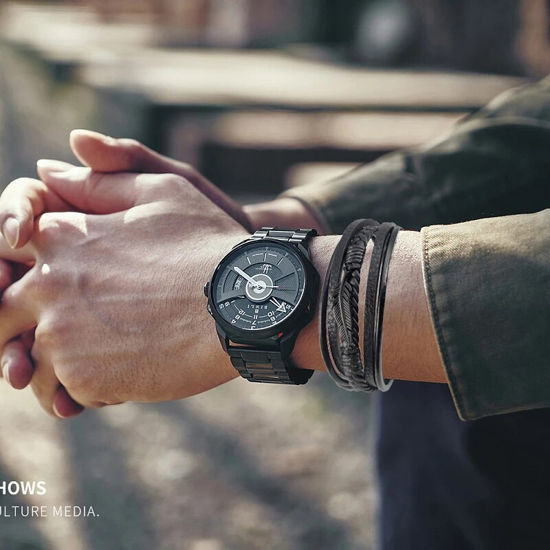 Mitmekihilisest nahast kombineeritud vahtralehtede aksessuaarid Lihtne stiil meeste roostevabast terasest nahast käevõru Klassikaline kingitus suur allahindlus