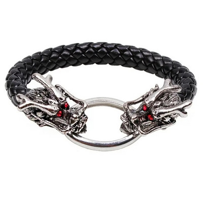 Fashion Trend férfi rozsdamentes acél bőr karkötő punk vitorlás horgony karkötő ékszer