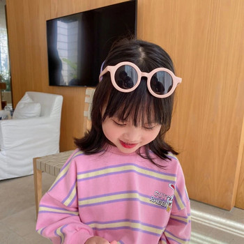 2023 Παιδικά παγωμένα γυαλιά ηλίου Χαριτωμένα στρογγυλά γυαλιά ηλίου για παιδιά κορίτσια Αγόρια Γυαλιά ηλίου UV400 Προστασία 1-8 ετών