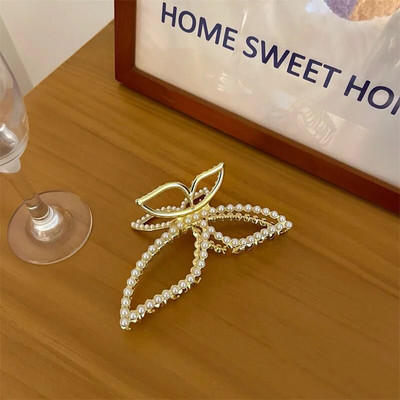 Gheare de păr cu arc simplu și elegant Accesorii pentru păr Agrafă metalică Agrafă de păr Agrafă de rechin Agrafă de coadă de cal Agrafă de păr FEMEIE