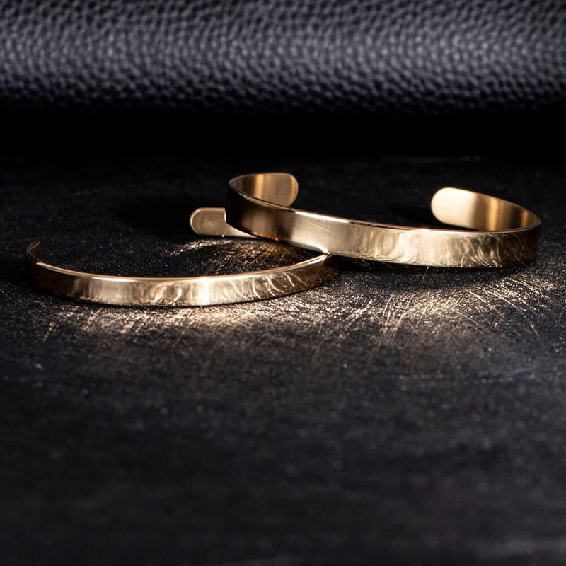 Nerūdijančio plieno apyrankės rankogaliai apyrankės apyrankės vyriškos apyrankės atidaromos apyrankės geometrinis paprastas dizainas mėgėjams papuošalai