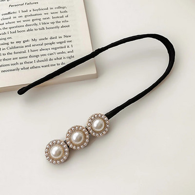 Molans Pearl Hairpin Bun Šukuosena Plaukų lazdelė Moteriški Elegantiški Plaukai Scrunchies Kalnų krištolas gėlių plaukų gaminimo įrankiai Plaukų aksesuarai