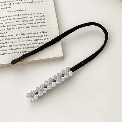 Molans Pearl Hairpin Bun Šukuosena Plaukų lazdelė Moteriški Elegantiški Plaukai Scrunchies Kalnų krištolas gėlių plaukų gaminimo įrankiai Plaukų aksesuarai