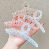 Prozirne kopče za kosu Kandže za žene Djevojke Summer Sweet Crab Hair Barrettes Ukosnice Pokrivala za glavu Dodaci za kosu za zabavu