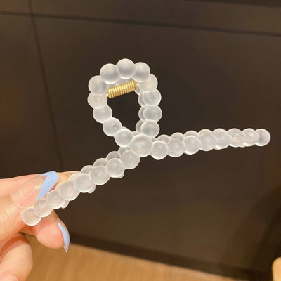 Prozirne kopče za kosu Kandže za žene Djevojke Summer Sweet Crab Hair Barrettes Ukosnice Pokrivala za glavu Dodaci za kosu za zabavu