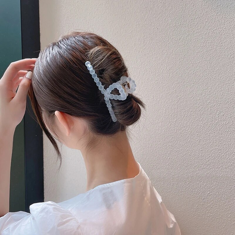 Prozirne kopče za kosu Kandže za žene Djevojke Summer Sweet Crab Hair Barrettes Ukosnice Pokrivala za glavu Dodaci za kosu za zabavu