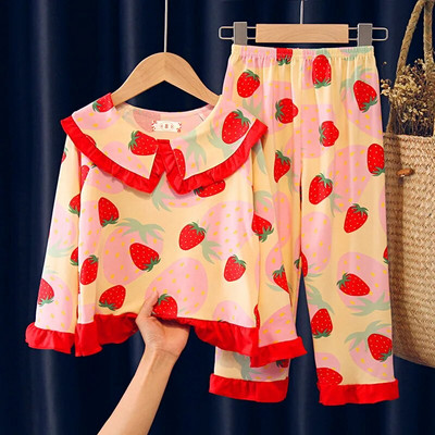 Pijamale Mickey Minnie cu dungi de înaltă calitate, primăvară, toamnă, pijamale noi, cămașă de noapte, drăguț, largi, costum pentru acasă